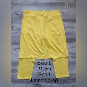 Sport Lemon Drop Active Skirt with Built-In leggings - Size L